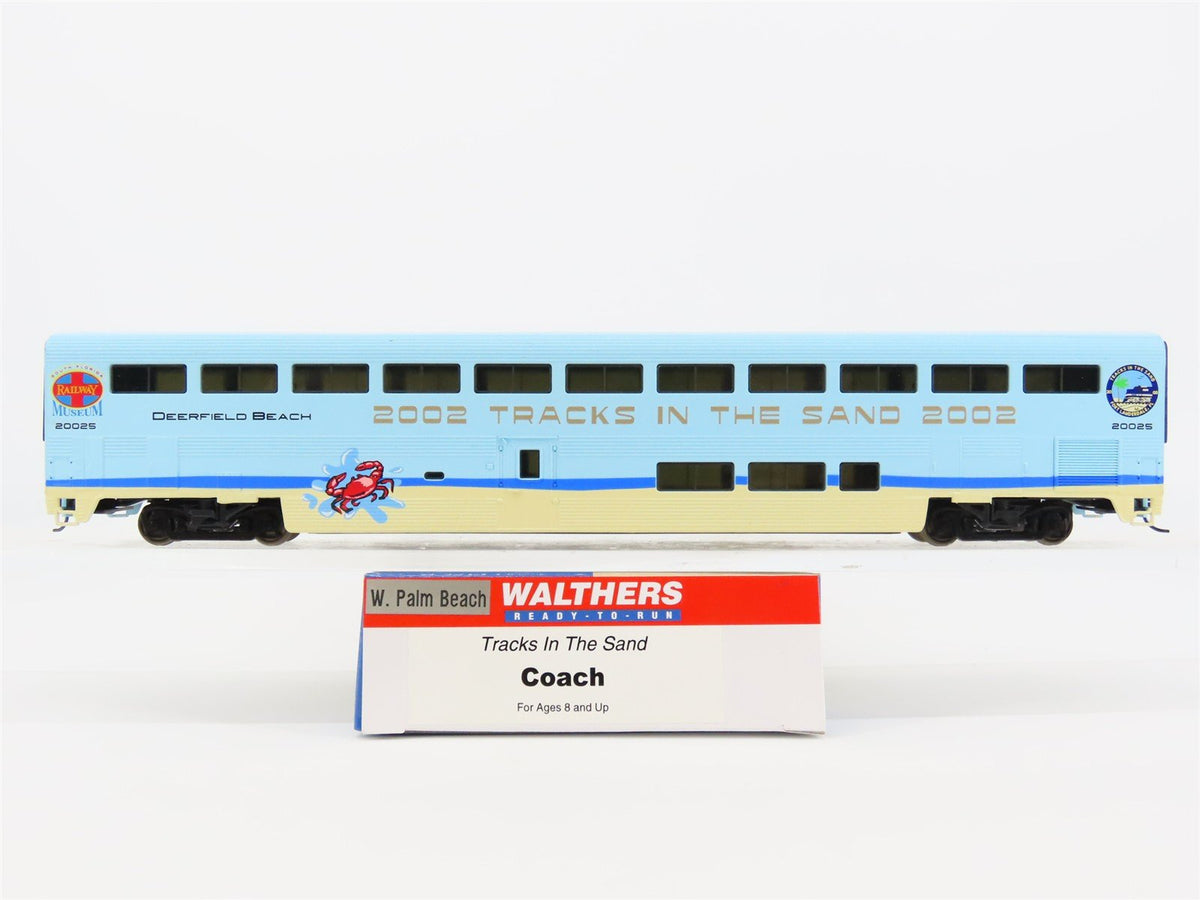 HO Scale Walthers &quot;Tracks in the Sand 2002&quot; Bi-Level Coach Passenger Car