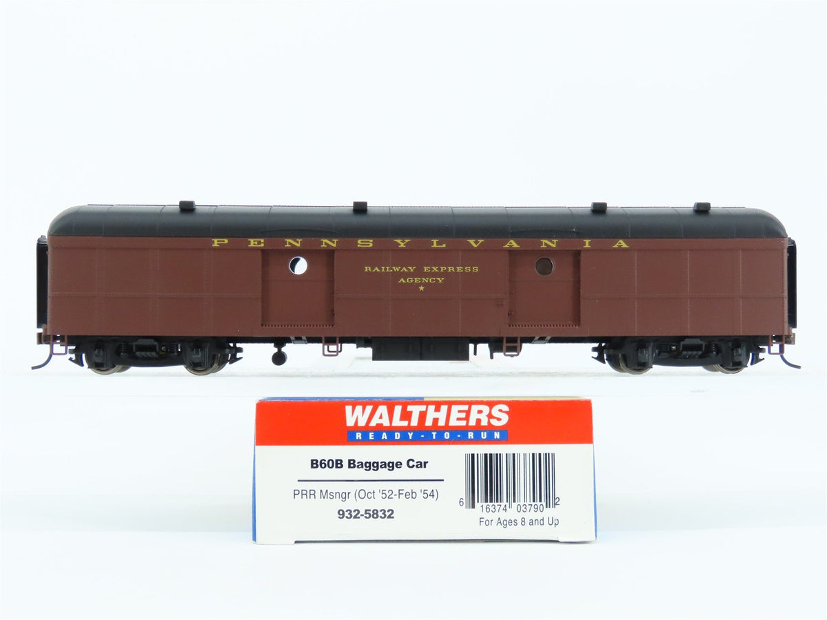 HO Scale Walthers 932-5832 PRR Pennsylvania B60B Baggage Passenger Car