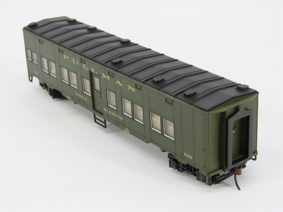 HO Walthers Gold Line 932-4151 Pullman Standard Troop Sleeper Passenger #9153