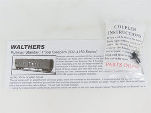 HO Walthers Gold Line 932-4151 Pullman Standard Troop Sleeper Passenger #9153