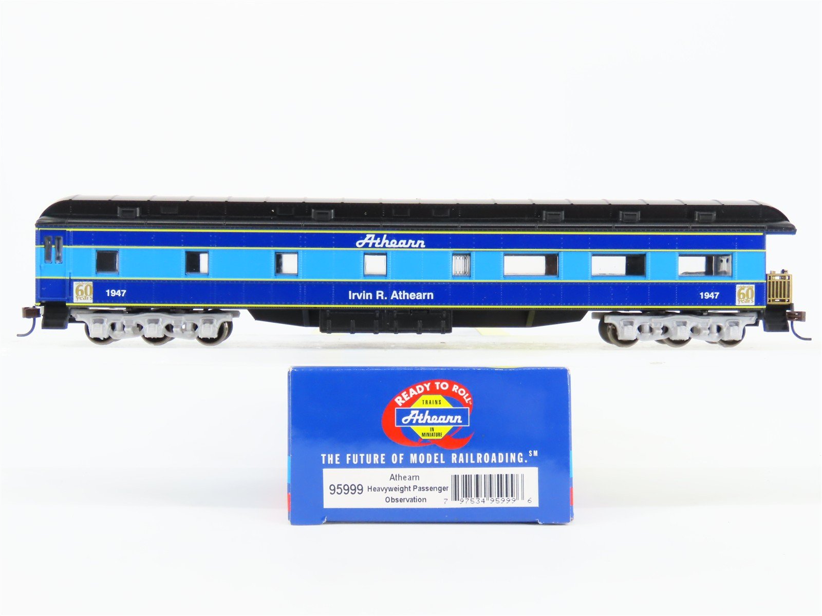 HO Athearn 95999 60th Anniversary Observation Passenger Car 