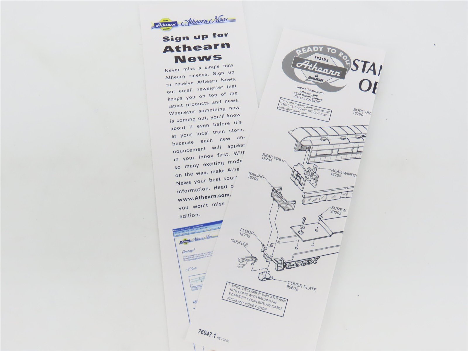 HO Athearn 95999 60th Anniversary Observation Passenger Car 