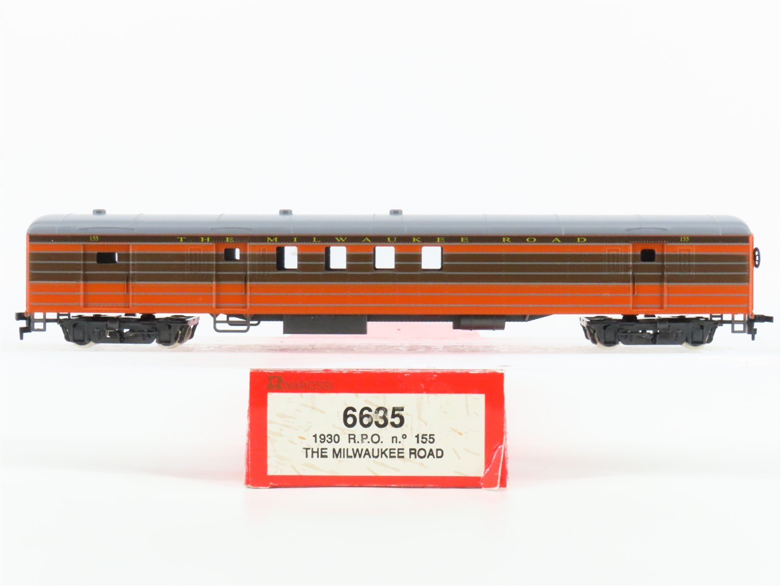 HO Scale Rivarossi 6635 MILW Milwaukee Road RPO Passenger Car #155