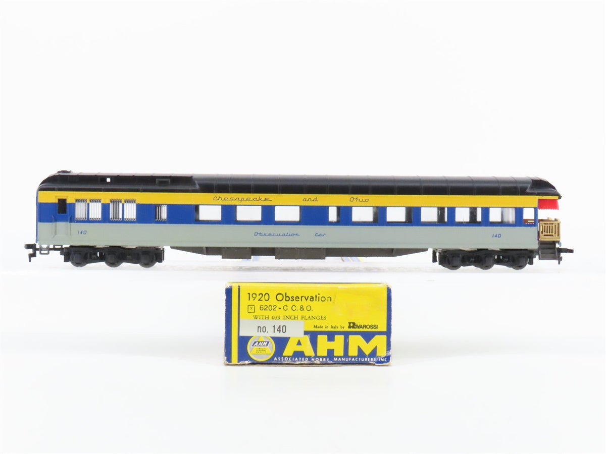 HO Scale AHM/Rivarossi 6202 C&amp;O Chesapeake &amp; Ohio Observation Passenger Car #140