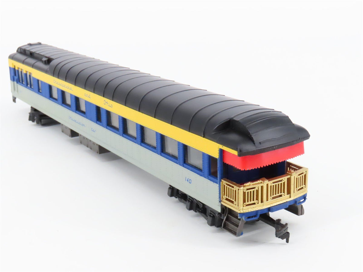 HO Scale AHM/Rivarossi 6202 C&amp;O Chesapeake &amp; Ohio Observation Passenger Car #140