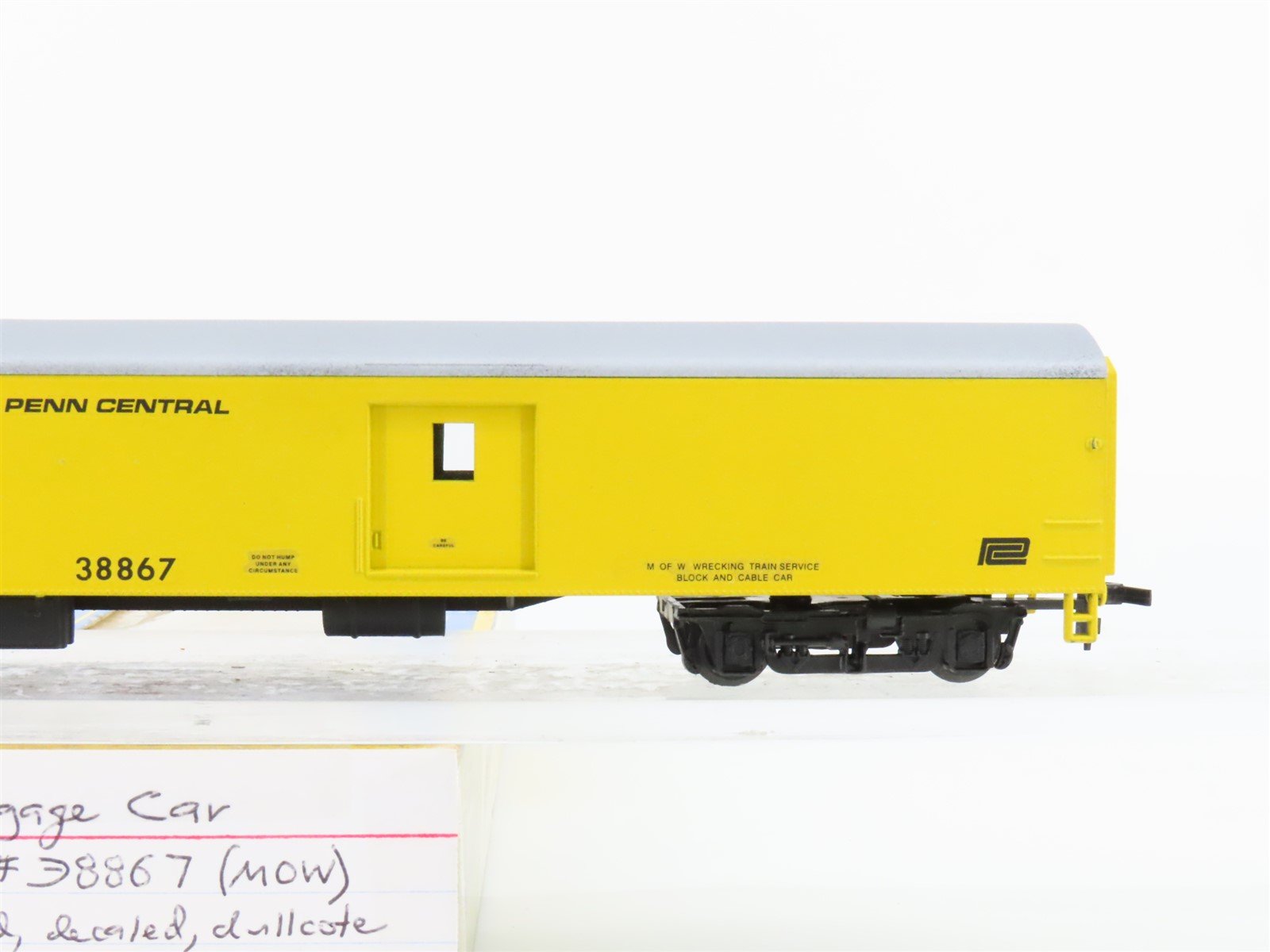 HO Scale AHM/Rivarossi PC Penn Central MOW Baggage Passenger #38867 - Custom