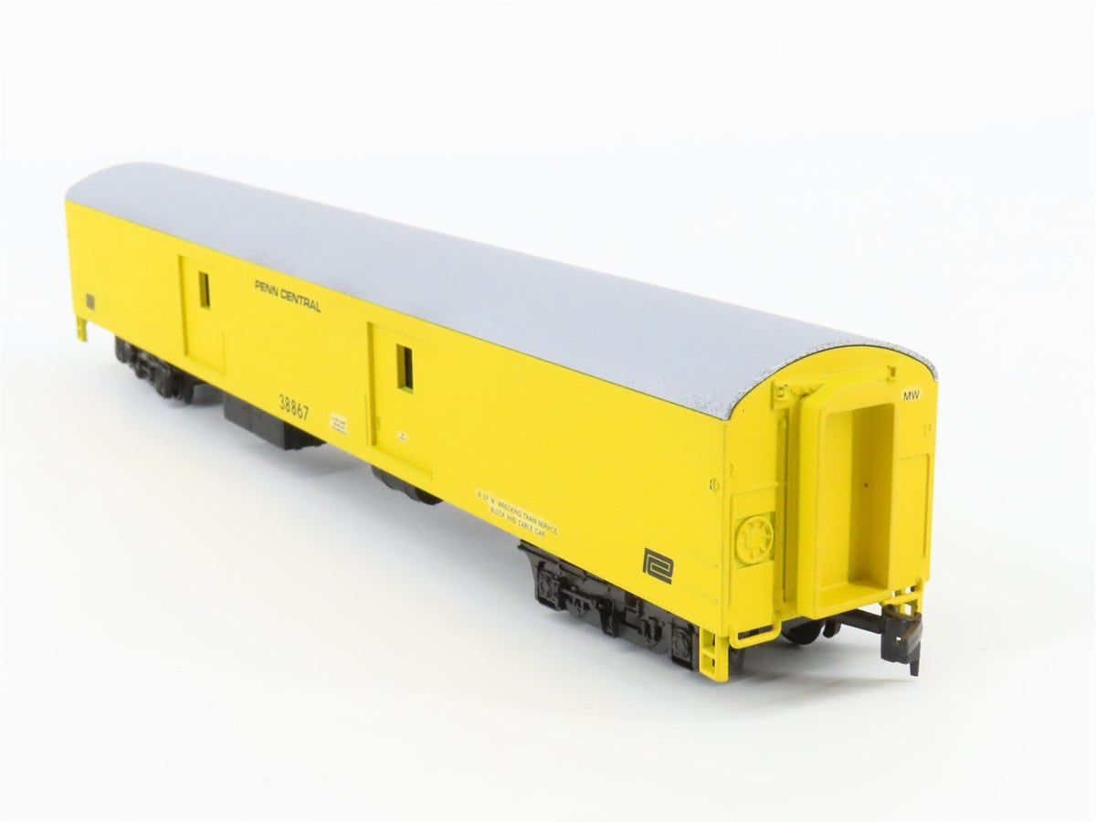 HO Scale AHM/Rivarossi PC Penn Central MOW Baggage Passenger #38867 - Custom
