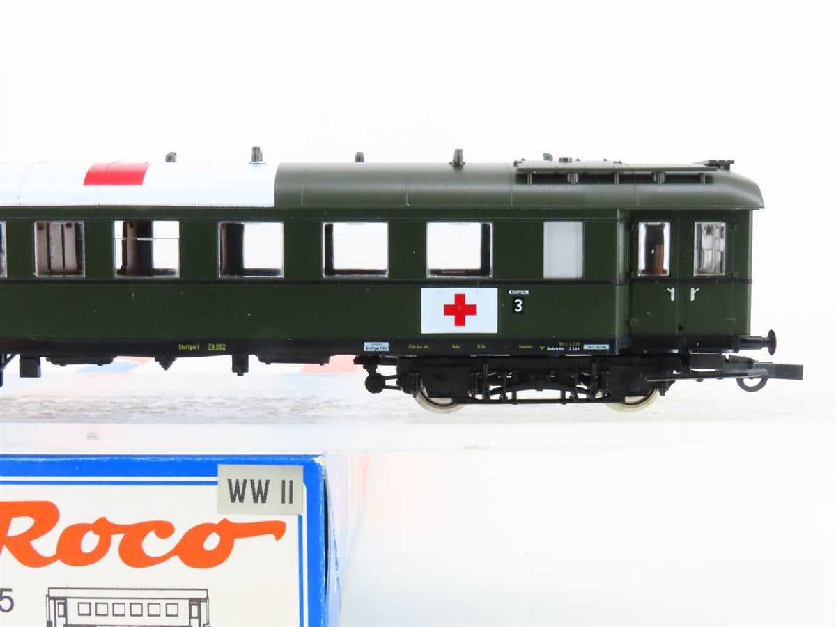 HO Scale Roco 45025 DRG WWII Military Hospital Coach Passenger Car #73 662