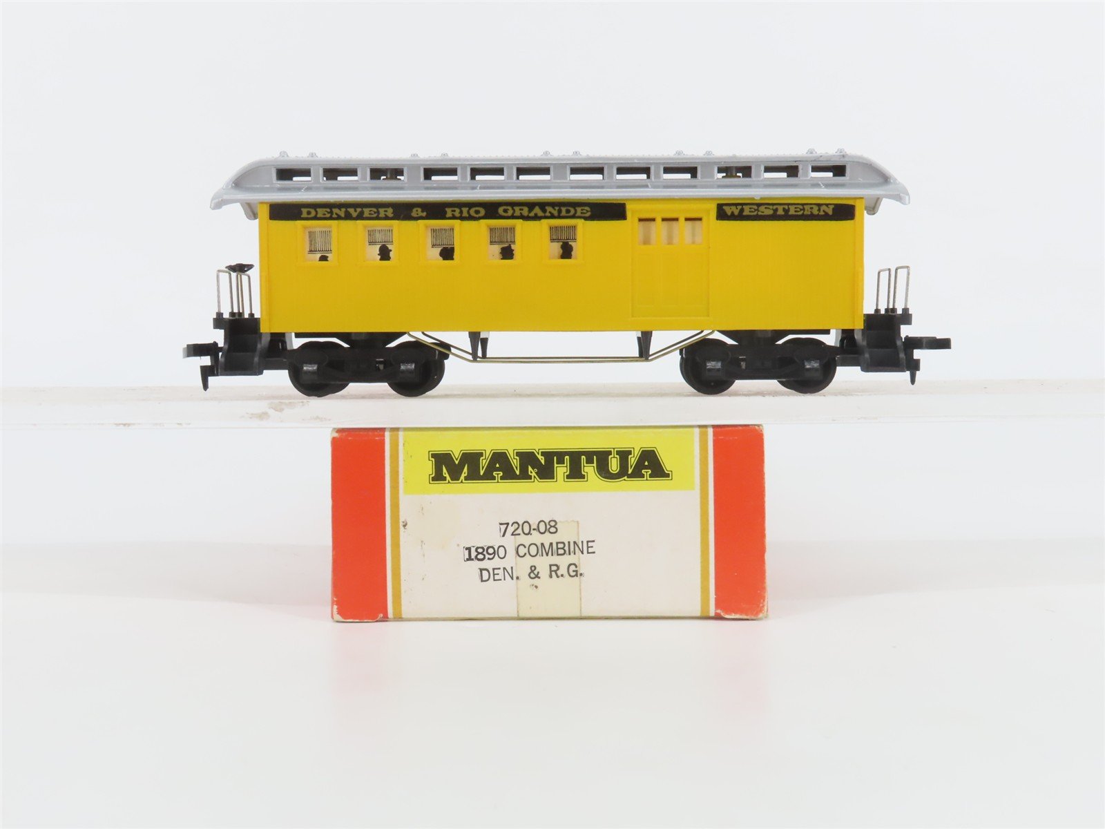HO Scale Mantua 720-08 D&RGW Denver & Rio Grande Western 1890 Combine Passenger