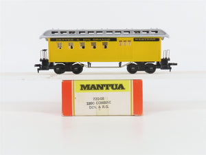 HO Scale Mantua 720-08 D&RGW Denver & Rio Grande Western 1890 Combine Passenger