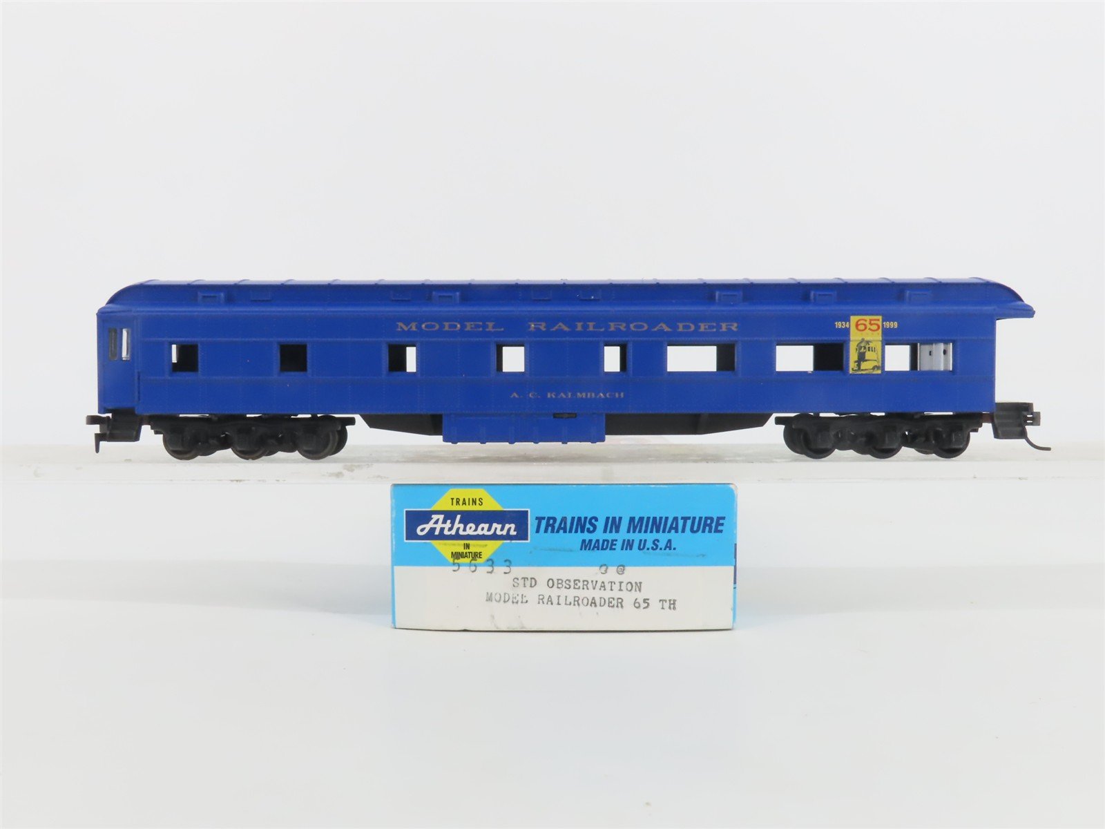 HO Scale Athearn 5633 Model Railroader 65th Anniversary Observation Passenger