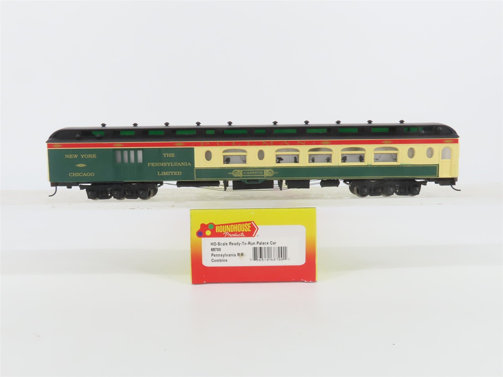 HO Scale Roundhouse 68700 PRR Pennsylvania Combine Passenger "Cassius"