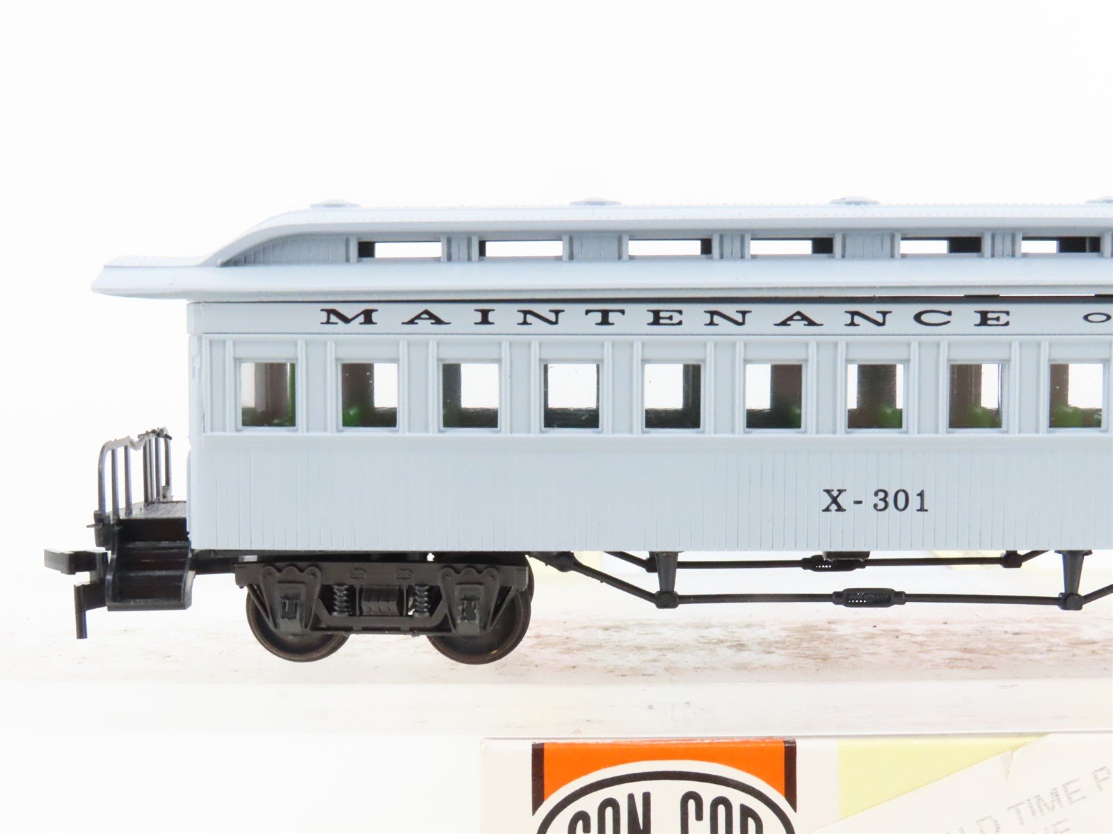 HO Scale Con-Cor MOW Maintenance of Way Old Time Combine Passenger #X-301