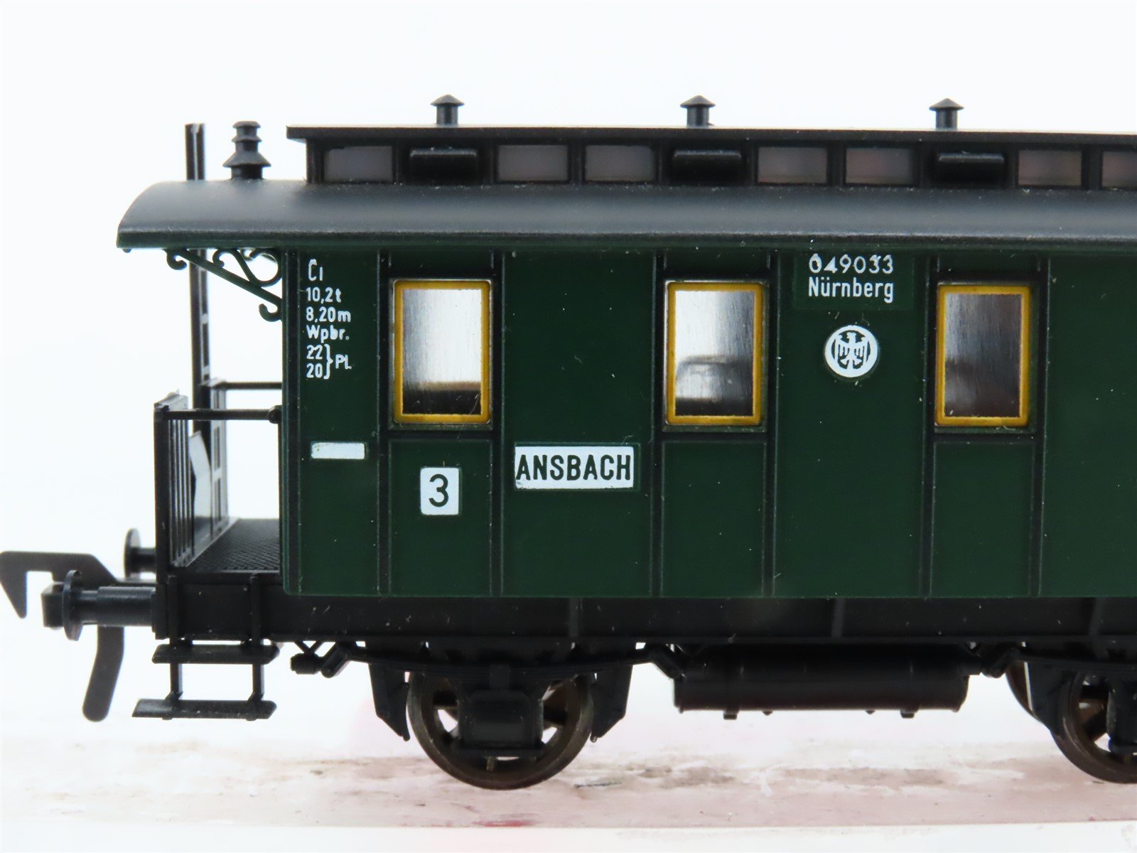 HO Scale Fleischmann 5051 DRG Deutsche Reichsbahn 3rd Class Coach Passenger Car