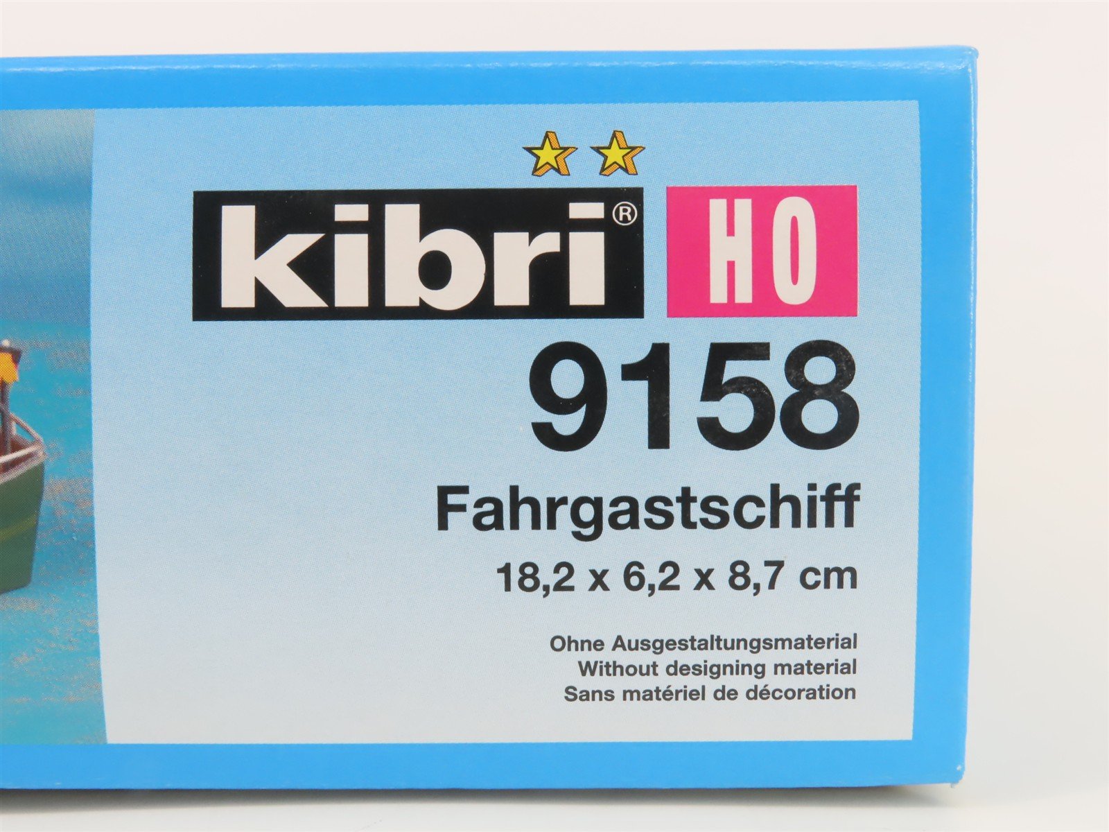 HO 1/87 Scale Kibri Kit 9158 Canal/River Ferry Boat - SEALED