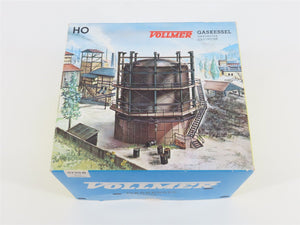 HO 1/87 Scale Vollmer Kit 5725B Large Industrial Gas Tank w/ Metal Railings