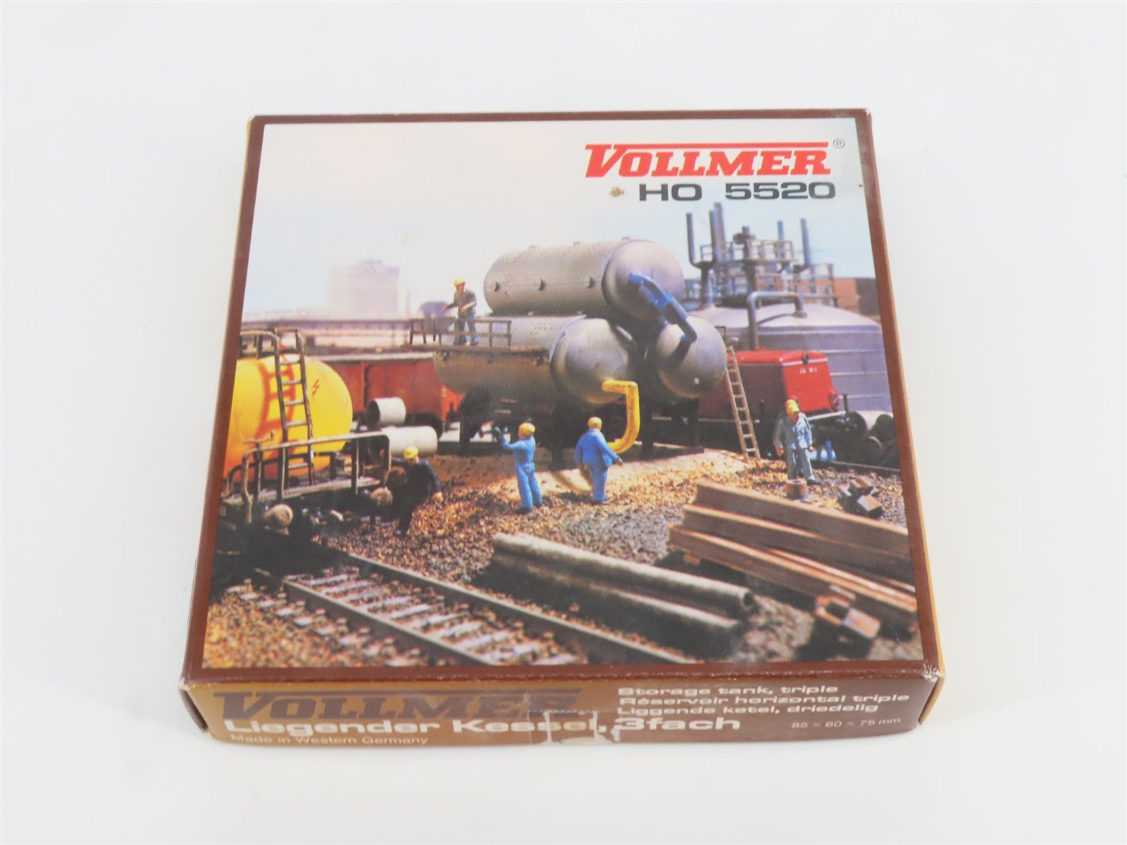 HO 1/87 Scale Vollmer Kit 5520 Triple Storage Tank Boiler