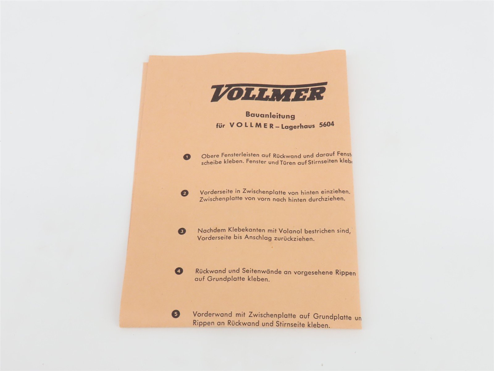 HO 1/87 Scale Vollmer Kit 5604B Lagerhaus/Warehouse