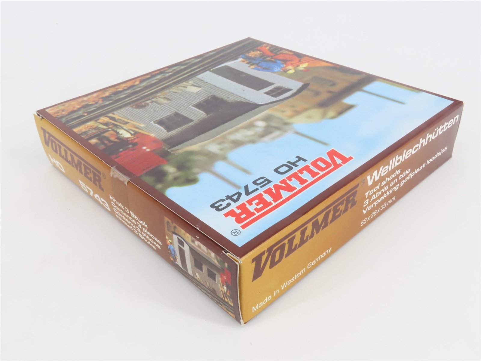 HO 1/87 Scale Vollmer Kit 5743 Tool Sheds (3) - SEALED