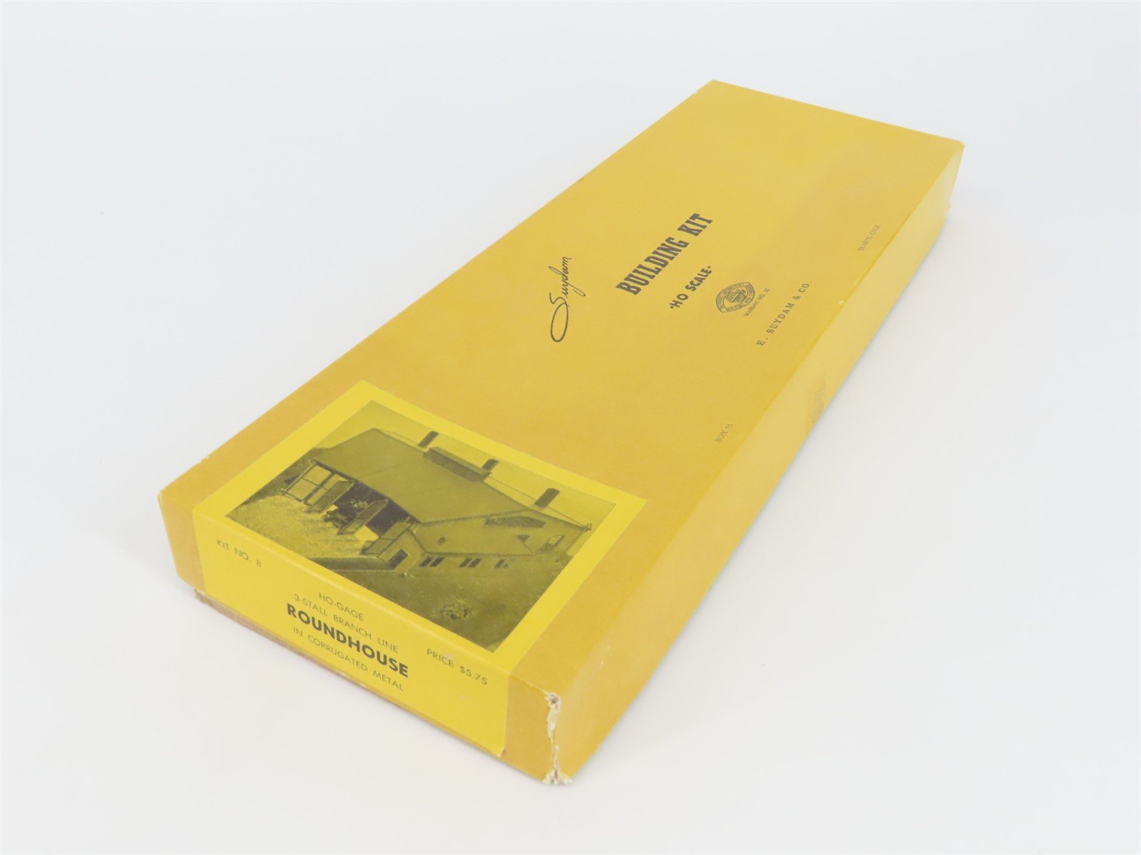 HO Scale E. Suydam & Co. Kit 8 Corrugated Metal 3-Stall Branch Line Roundhouse