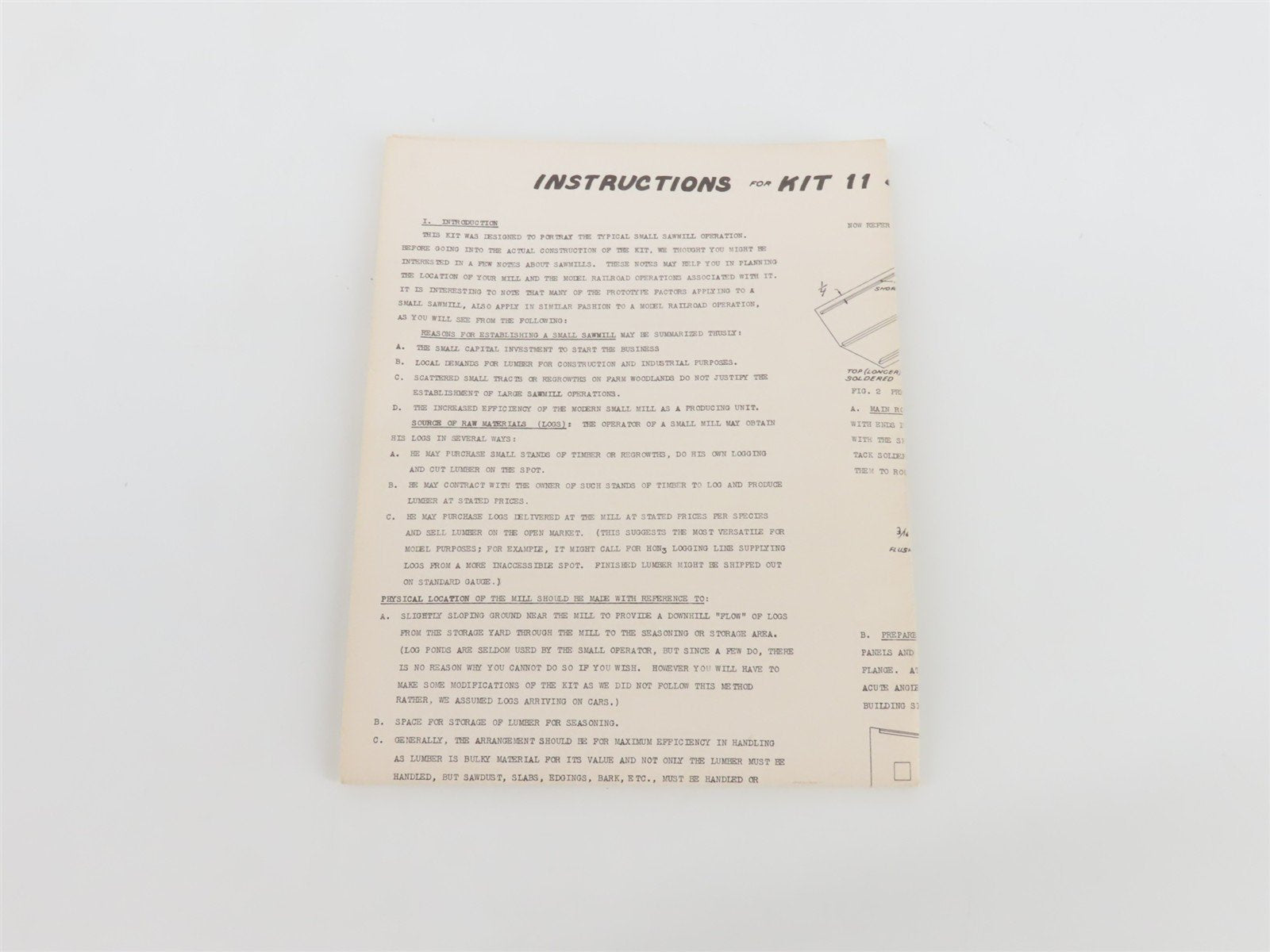 HO 1/87 Scale E. Suydam & Co. Kit 11 Sawmill w/ Interior Details