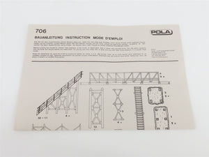HO 1/87 Scale POLA Plastic Kit 706 Pedestrian Bridge