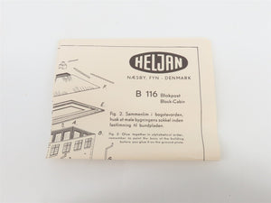 HO 1/87 Scale Heljan Plastic Kit B116 Block Cabin