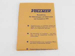 HO 1/87 Scale Vollmer Plastic Kit 5701B Freight Station w/ Loading Ramp