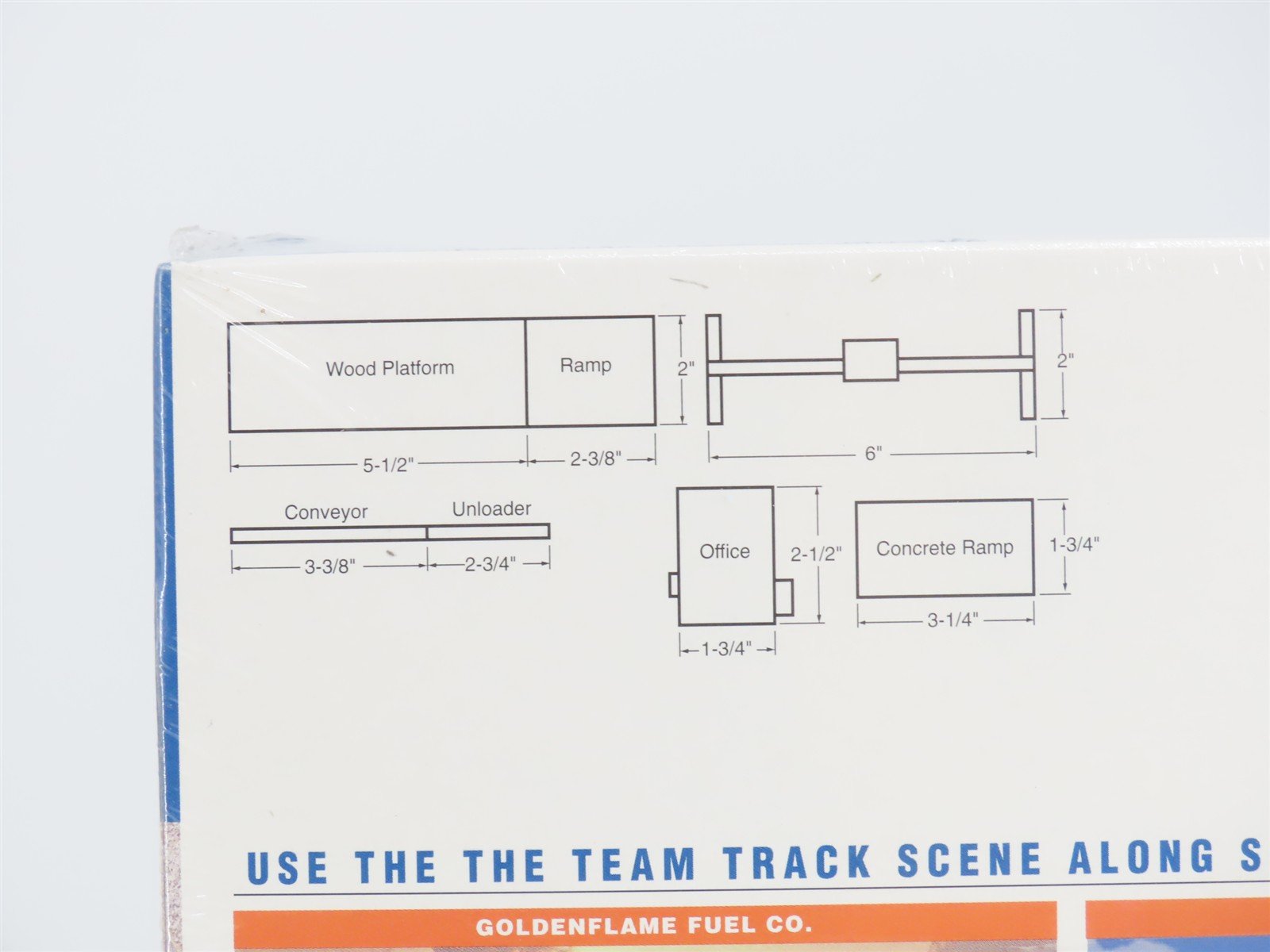 HO 1/87 Scale Walthers Cornerstone Kit 933-3166 Team Track Scene - SEALED