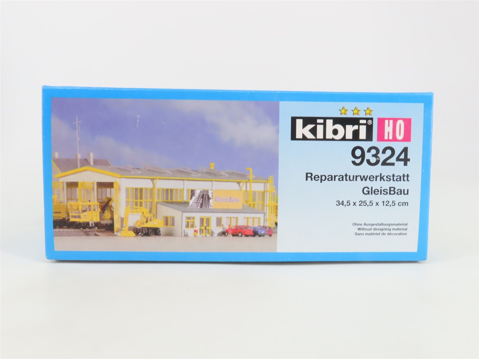 HO 1/87 Scale Kibri Kit 9324 Repair Shop & Track Construction Building - SEALED