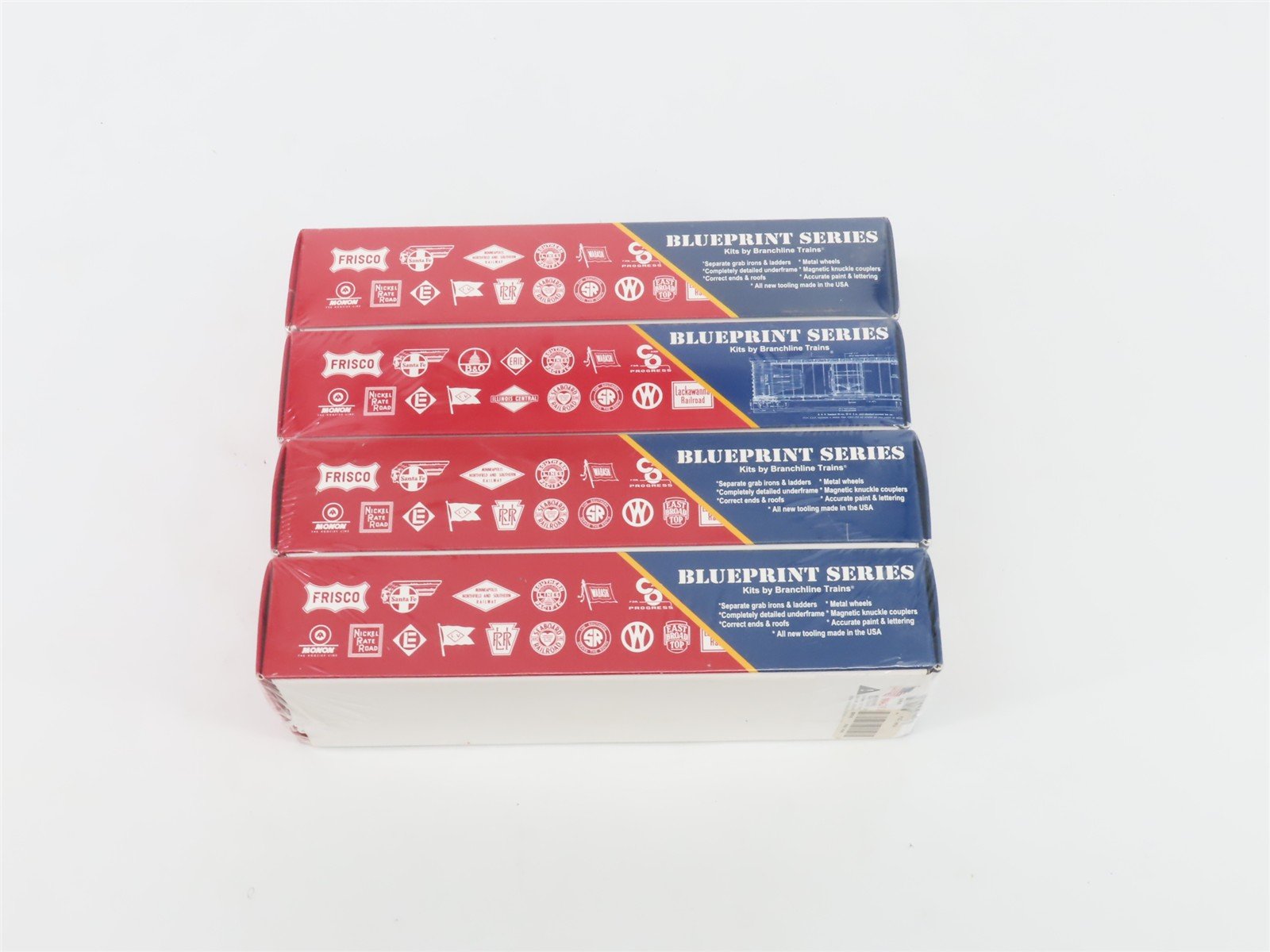 HO Branchline Blueprint Kit 9014 PRR Pennsylvania 50' Box Cars 4-Pack - SEALED