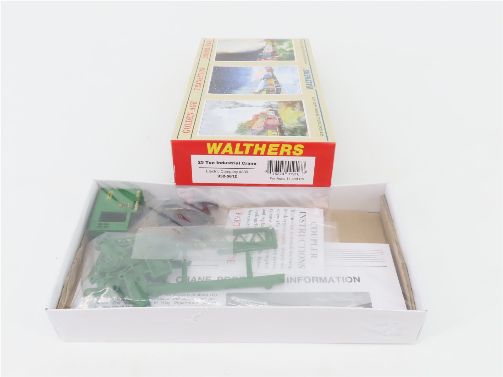 HO Walthers Kit 932-5612 Electric Power Co. 25-Ton Crane Car #0839 - SEALED