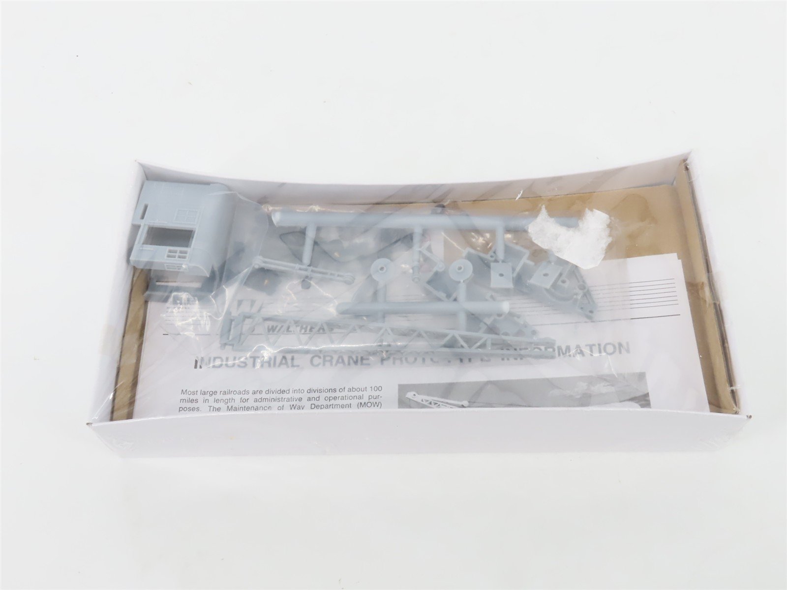 HO Scale Walthers Kit 932-5500 Undecorated 25-Ton Industrial Crane Car - SEALED