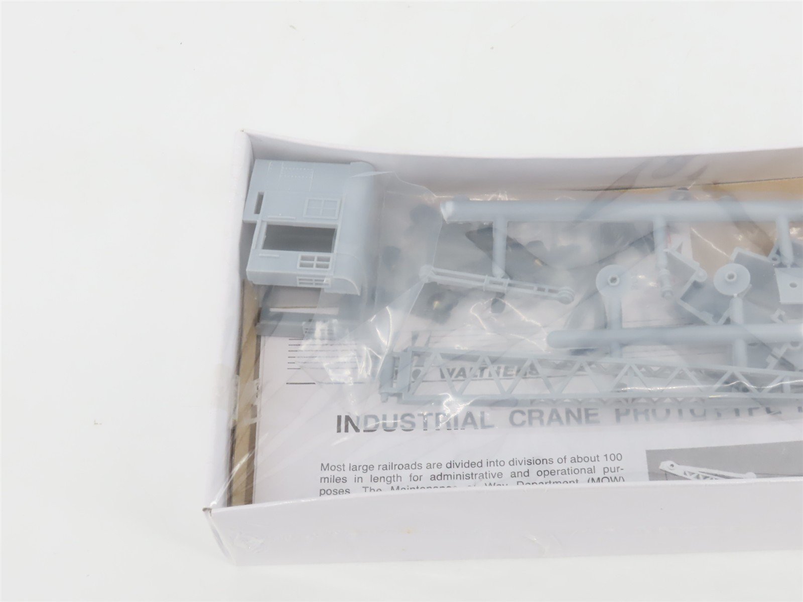 HO Scale Walthers Kit 932-5500 Undecorated 25-Ton Industrial Crane Car - SEALED