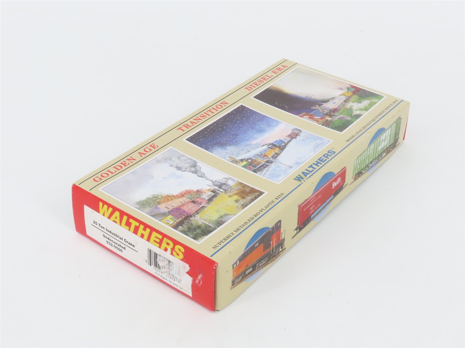 HO Scale Walthers Kit 932-5500 Undecorated 25-Ton Industrial Crane Car - SEALED