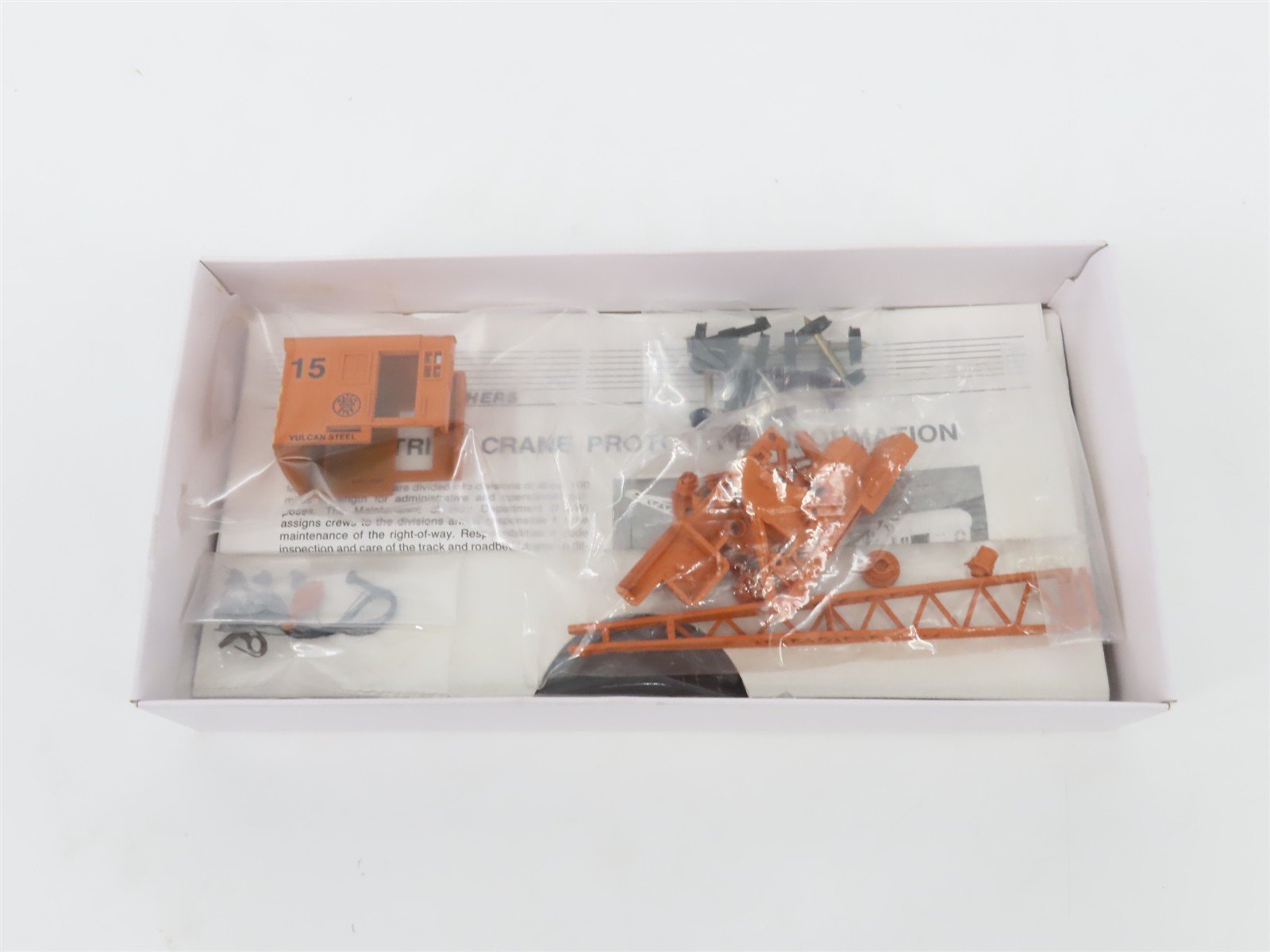 HO Scale Walthers Kit 932-5610 Vulcan Steel 25-Ton Industrial Crane Car #15