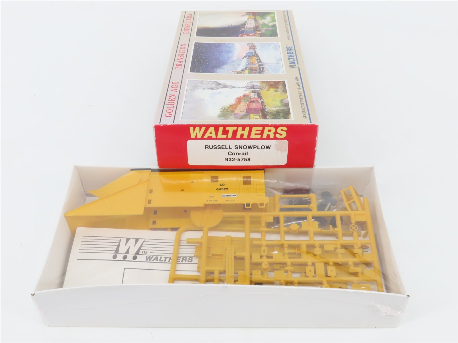 HO Scale Walthers Kit 932-5758 CR Conrail Russell Snow Plow #64522 - SEALED