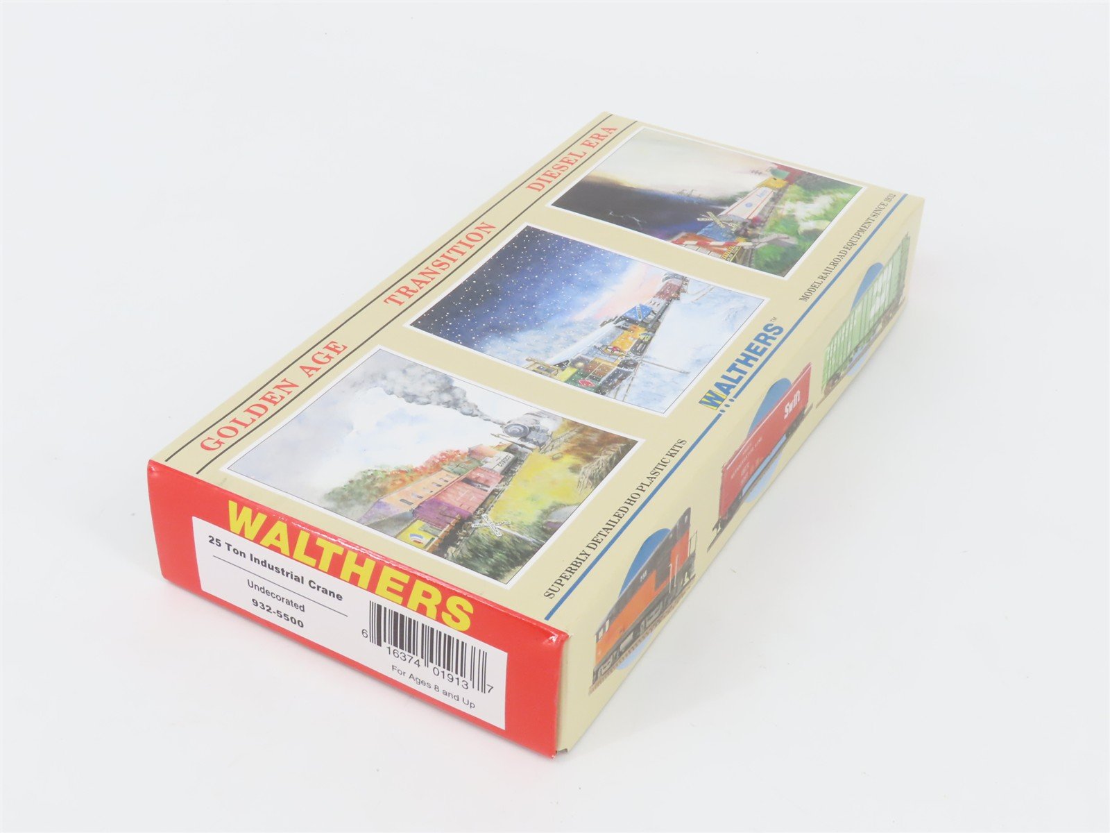 HO Scale Walthers Kit 932-5500 Undecorated 25-Ton Industrial Crane Car - SEALED