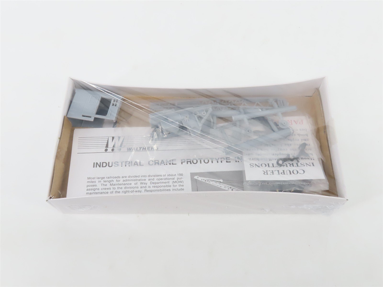 HO Scale Walthers Kit 932-5500 Undecorated 25-Ton Industrial Crane Car - SEALED