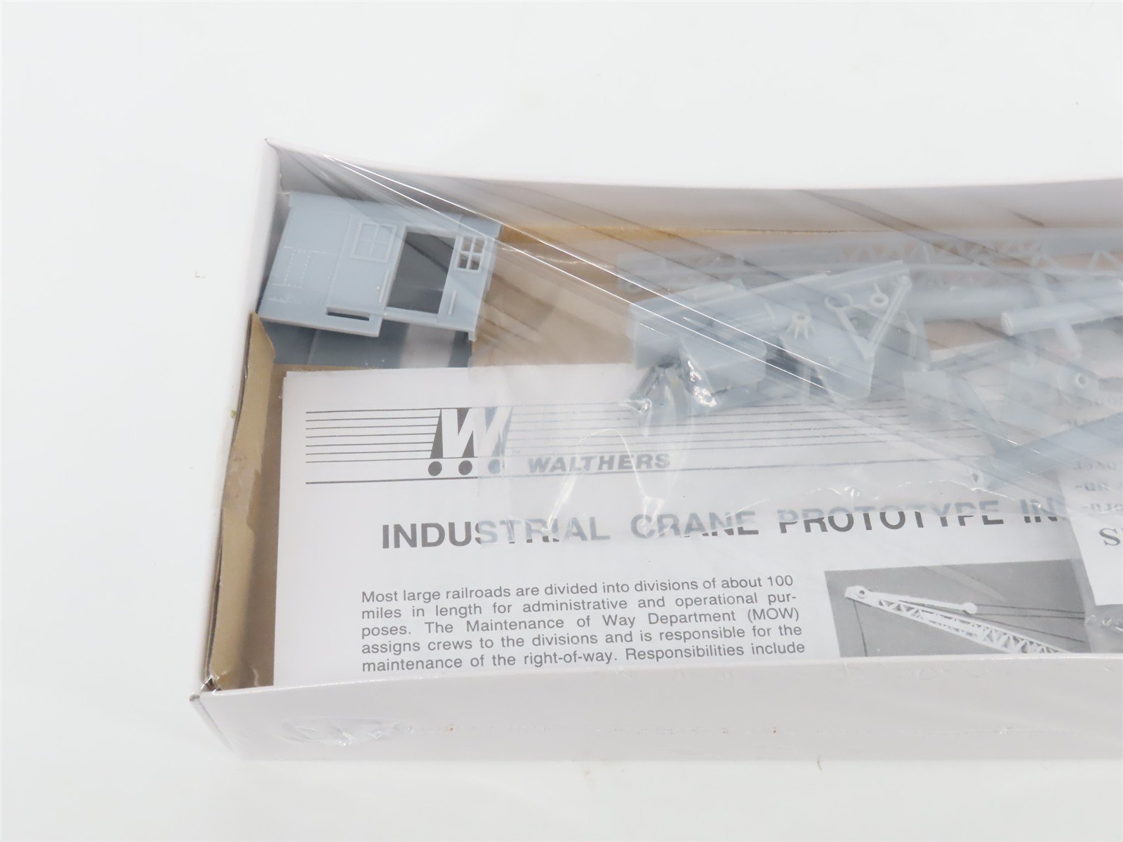 HO Scale Walthers Kit 932-5500 Undecorated 25-Ton Industrial Crane Car - SEALED