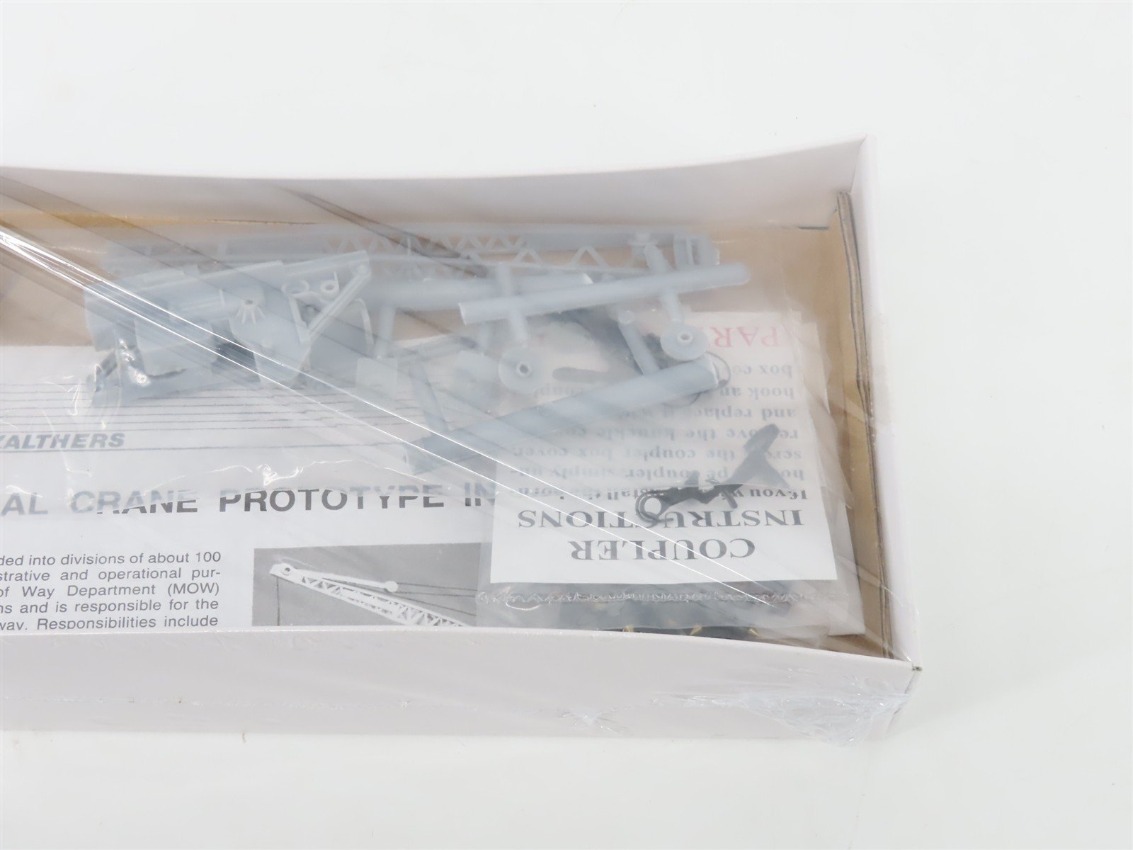 HO Scale Walthers Kit 932-5500 Undecorated 25-Ton Industrial Crane Car - SEALED