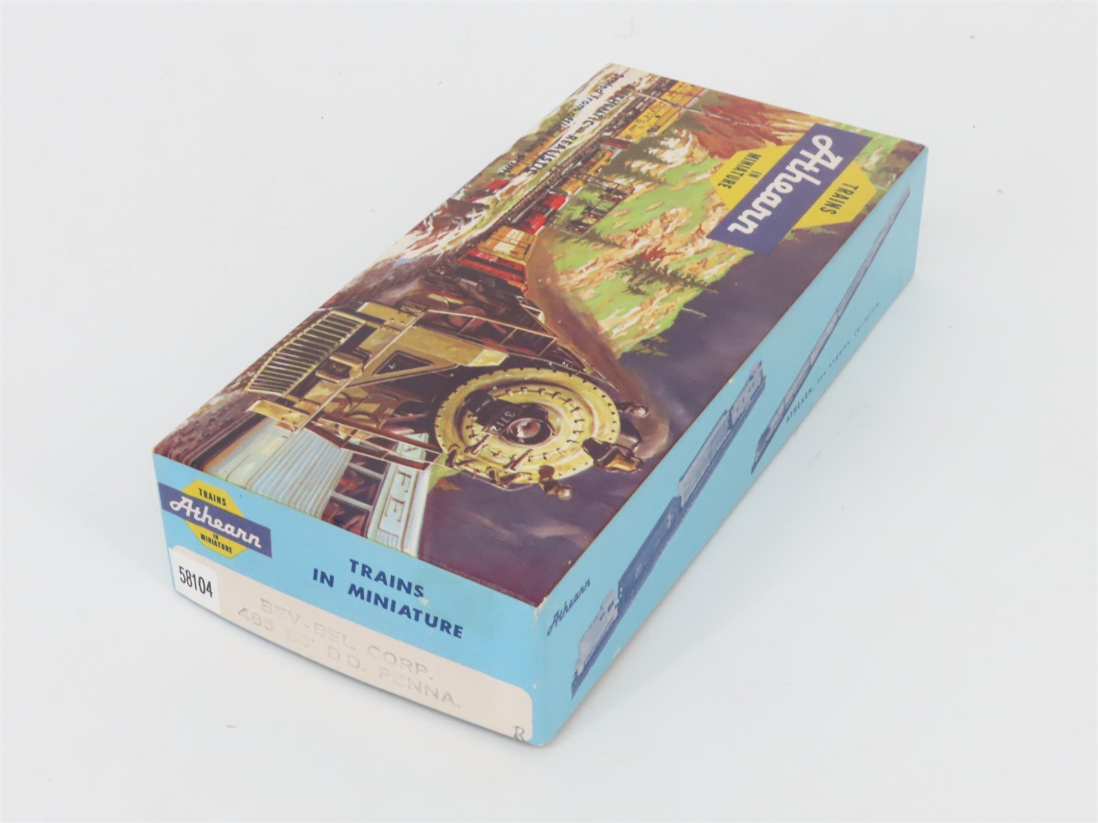 HO Athearn Bev-Bel Kit 485 PRR Pennsylvania 50' Double-Door Box Car #58104