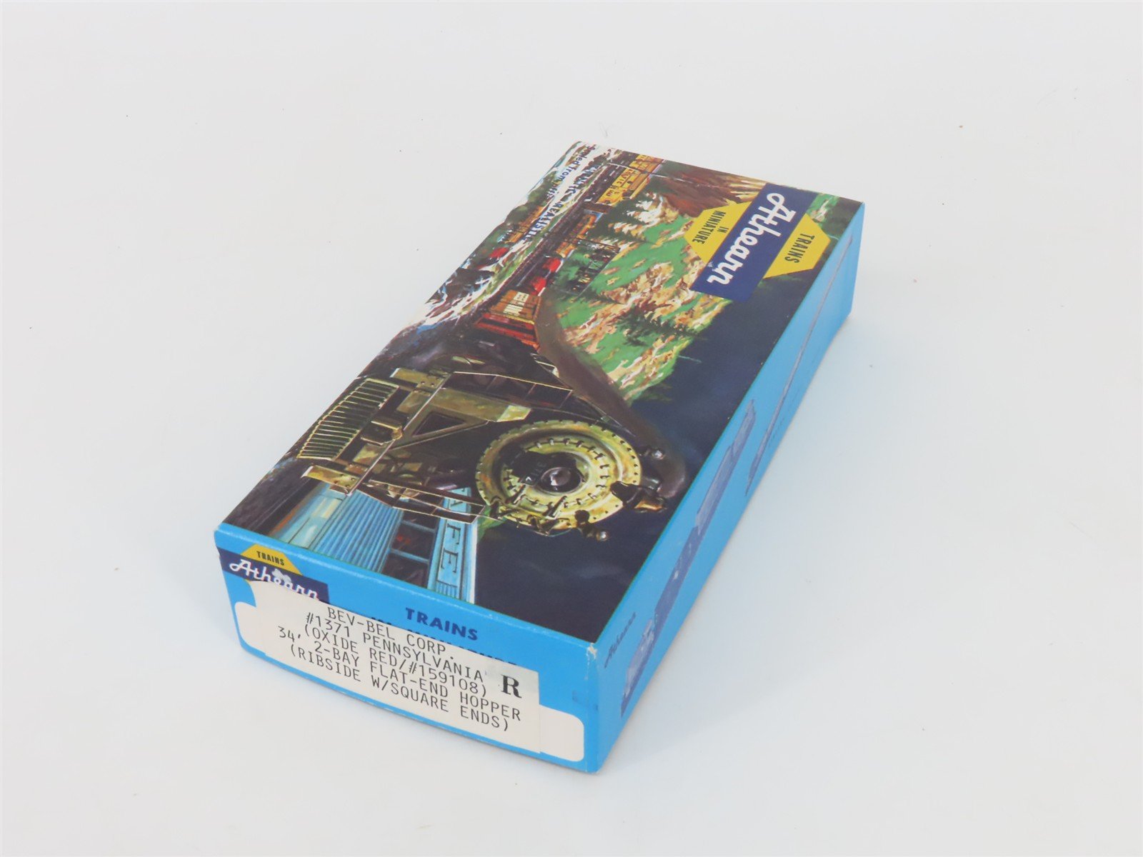 HO Scale Athearn Bev-Bel Kit 1371 PRR Pennsylvania 34' 2-Bay Hopper #159108