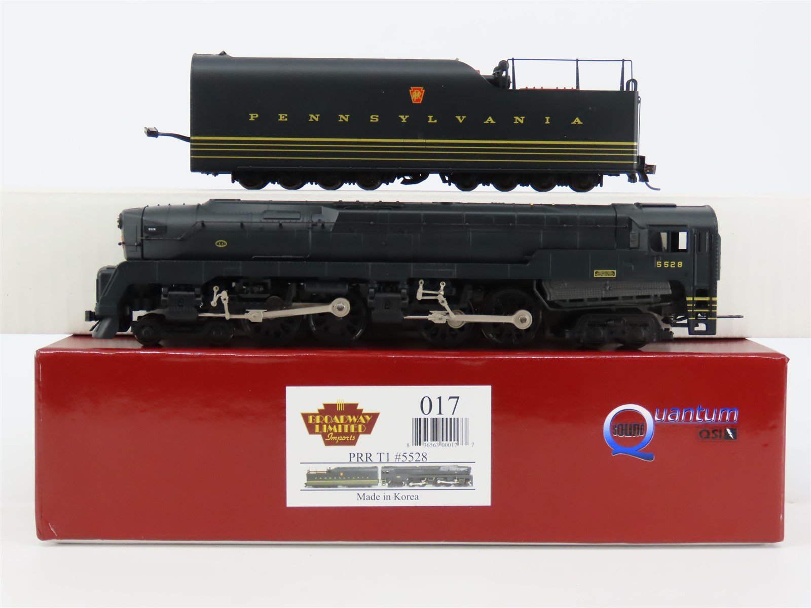 HO Broadway Limited BLI 017 PRR Railway T1 4-4-4-4 Steam #5528 wDCC & Sound