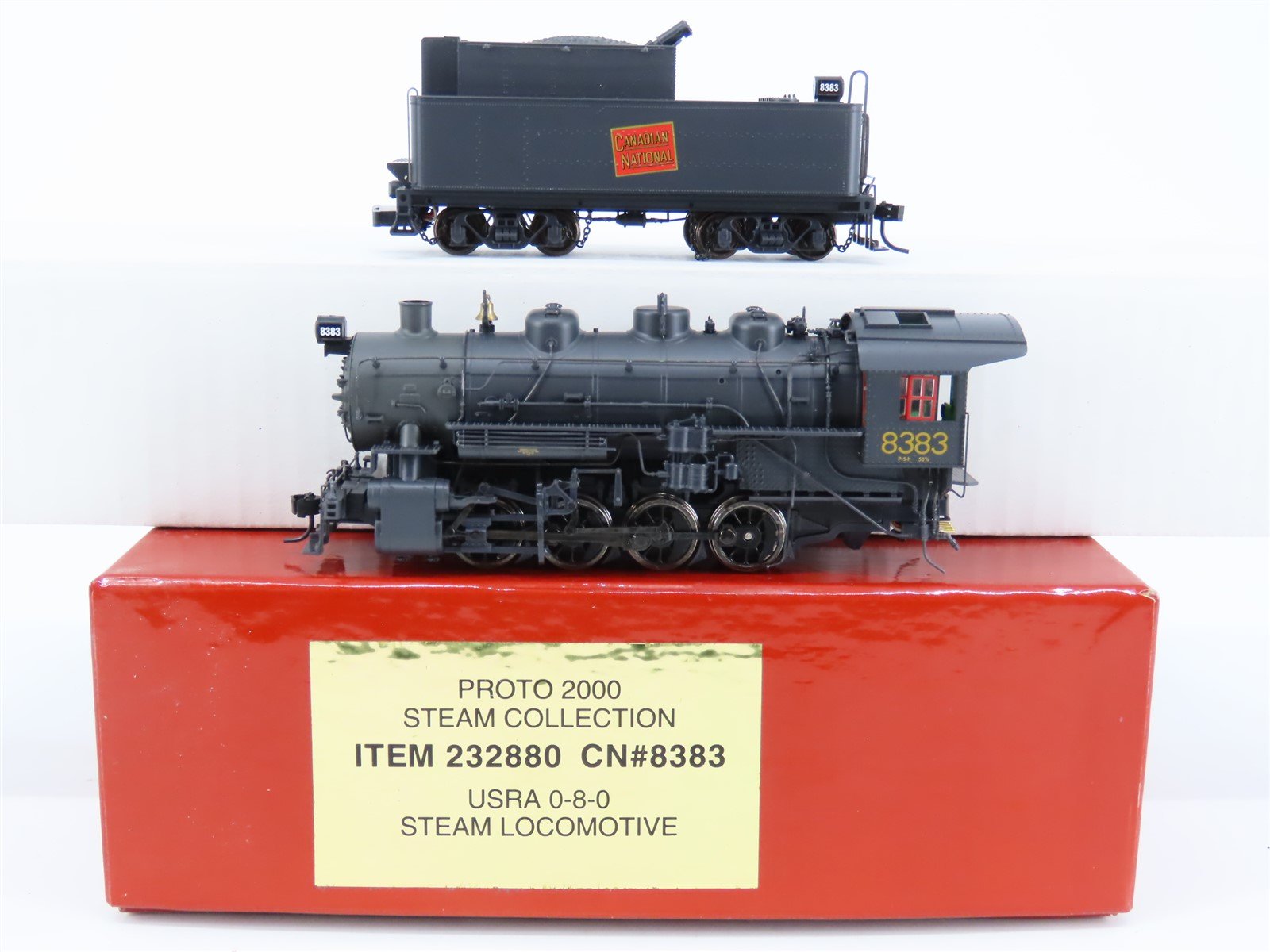 HO Scale Broadway Limited BLI 232880 CN Railway USRA 0-8-0 Steam Loco #8383