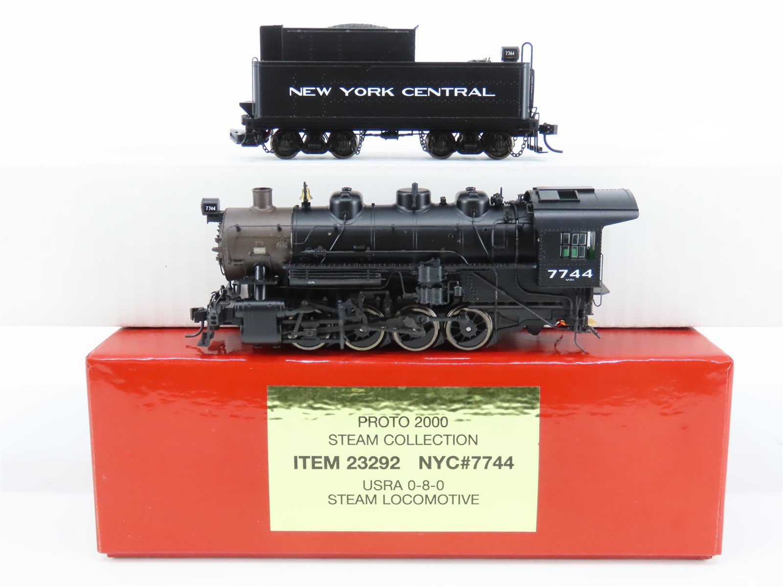 HO Scale Proto 2000 23292 NYC New York Central USRA 0-8-0 Steam Locomotive #7744