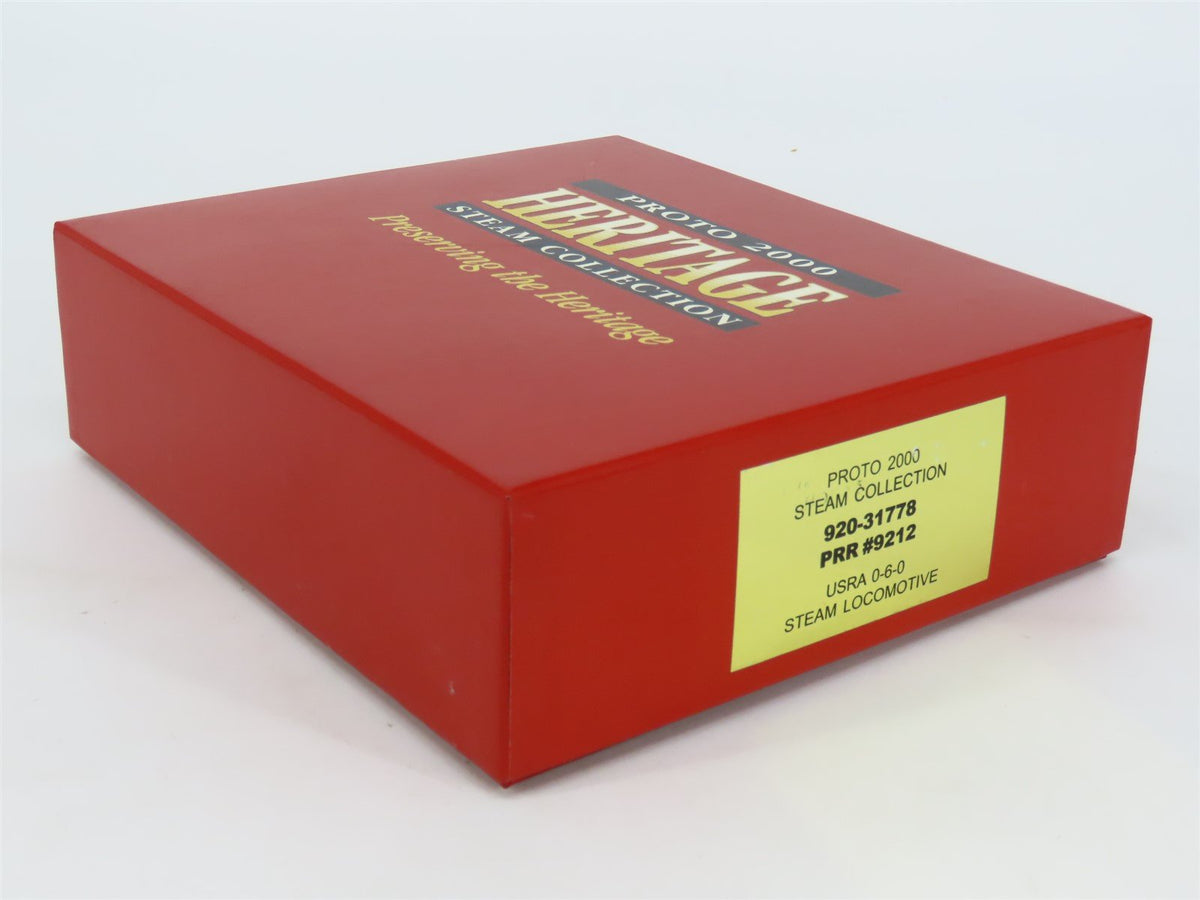 HO Scale Proto 2000 920-31778 PRR Pennsylvania 0-8-0 Steam Locomotive #9212