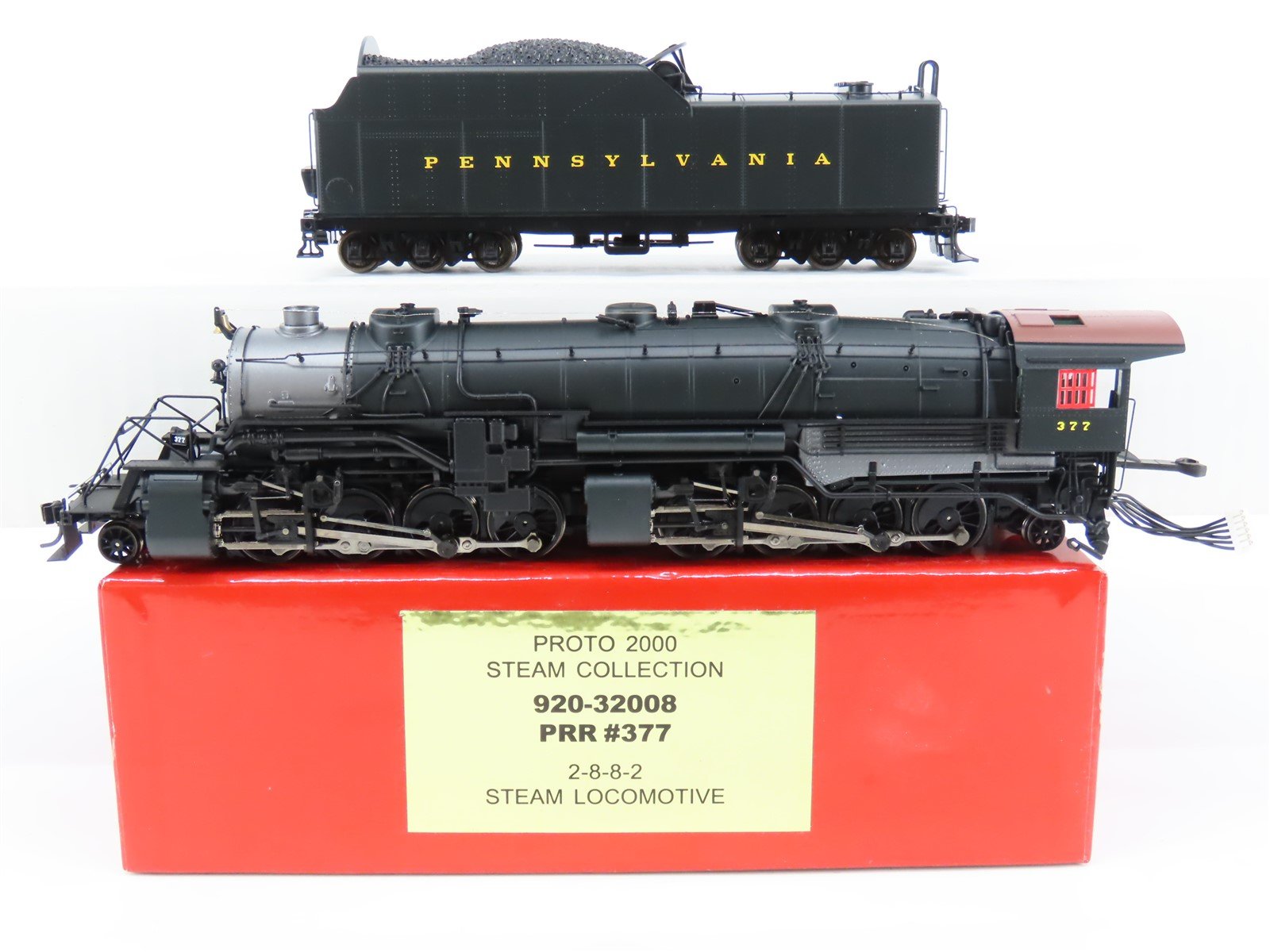 HO Scale Proto 920-32008 PRR Pennsylvania 2-8-8-2 Steam Locomotive #377