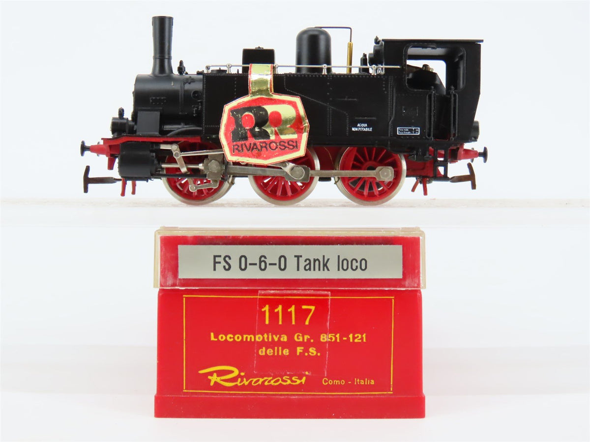 HO Scale Rivarossi 1117 Delle F.S. 0-6-0 Steam Locomotive #851.121