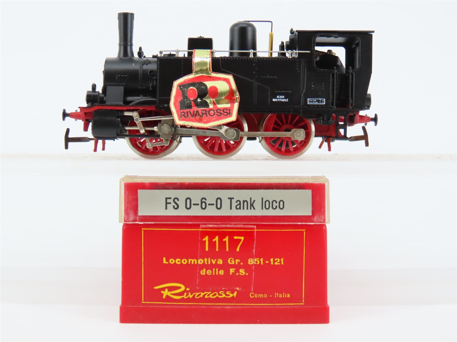 HO Scale Rivarossi 1117 Delle F.S. 0-6-0 Steam Locomotive #851.121
